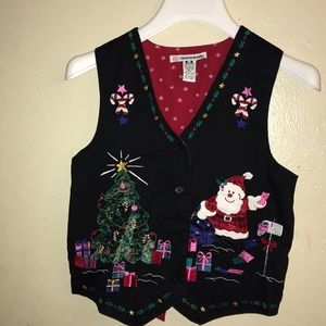 Christie Brooks,Christmas Holiday vest.size 10/12.